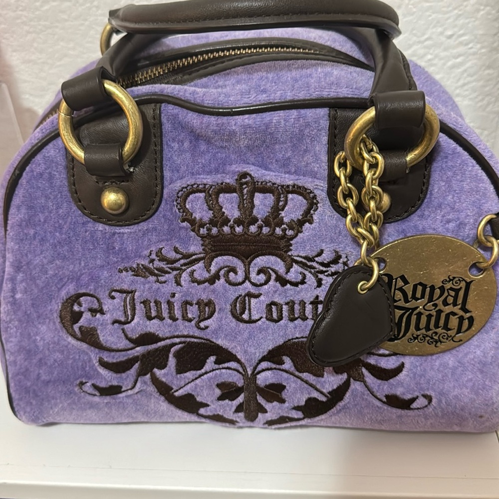 💜🦄 vintage Juicy couture purple bowler bag
